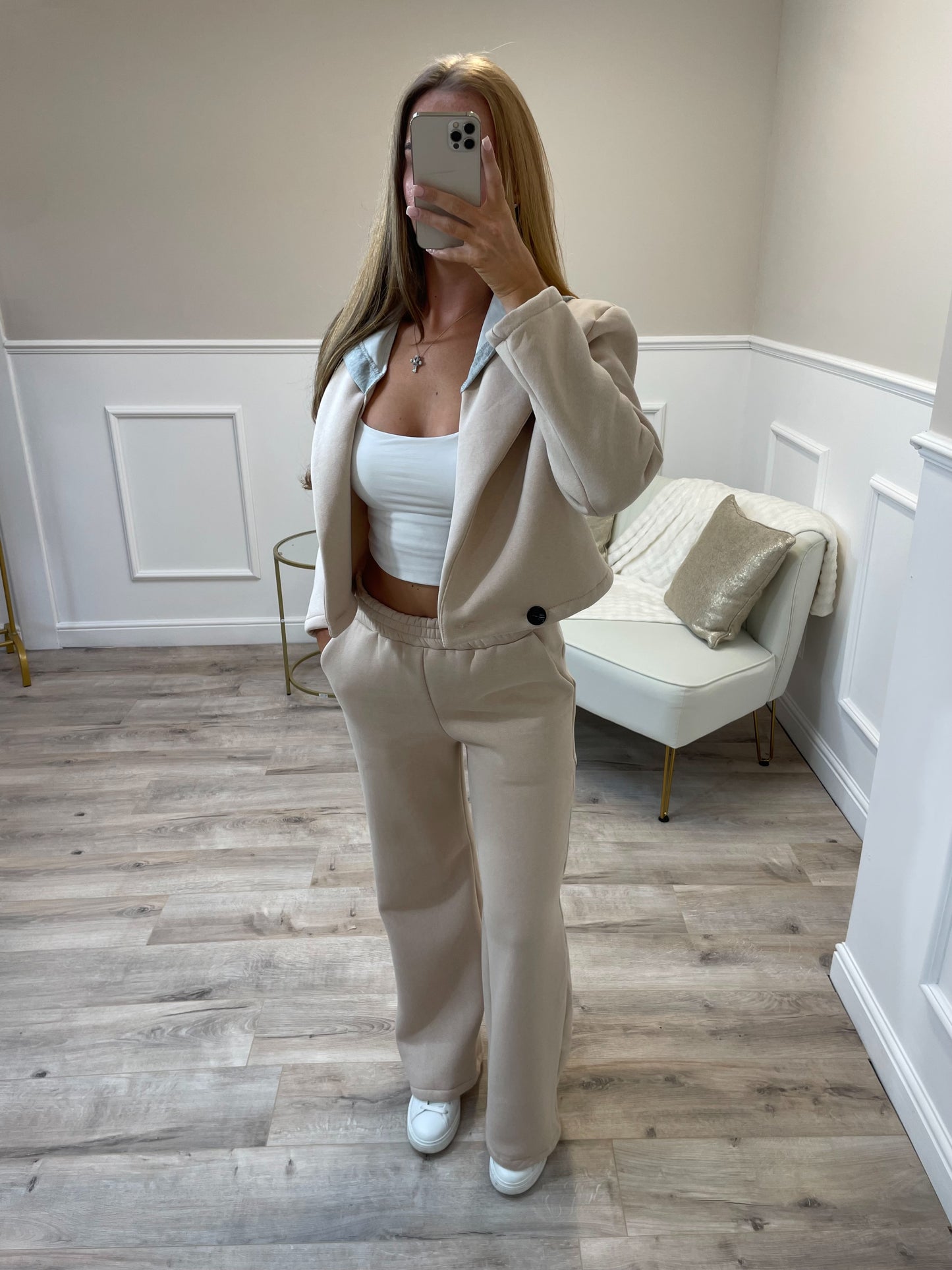 Cropped Hooded Tracksuit