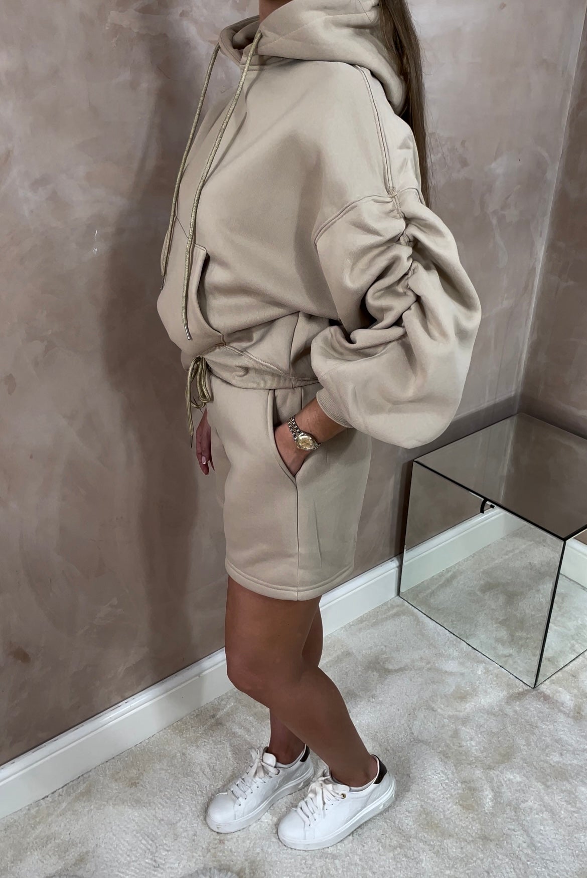 Ruched Jumper Short Set