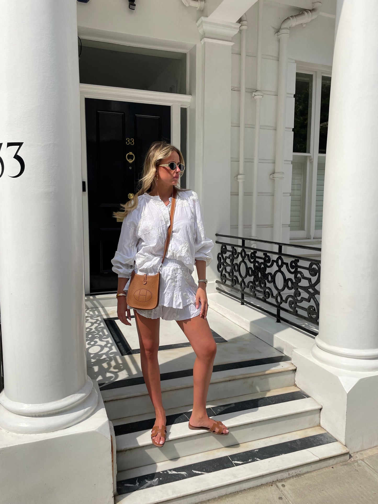 Cheesecloth Embroidered Short Co Ord