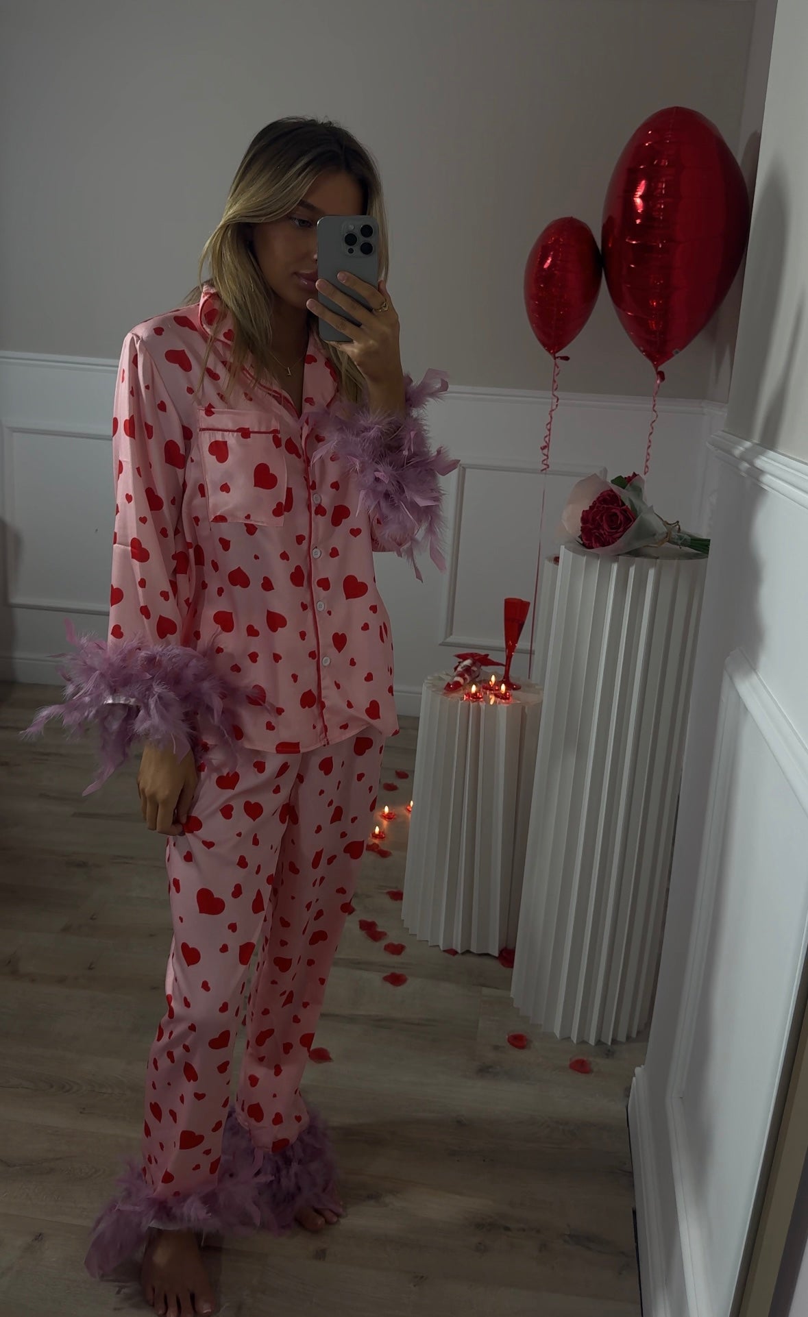 Heart Fluffy Pyjamas