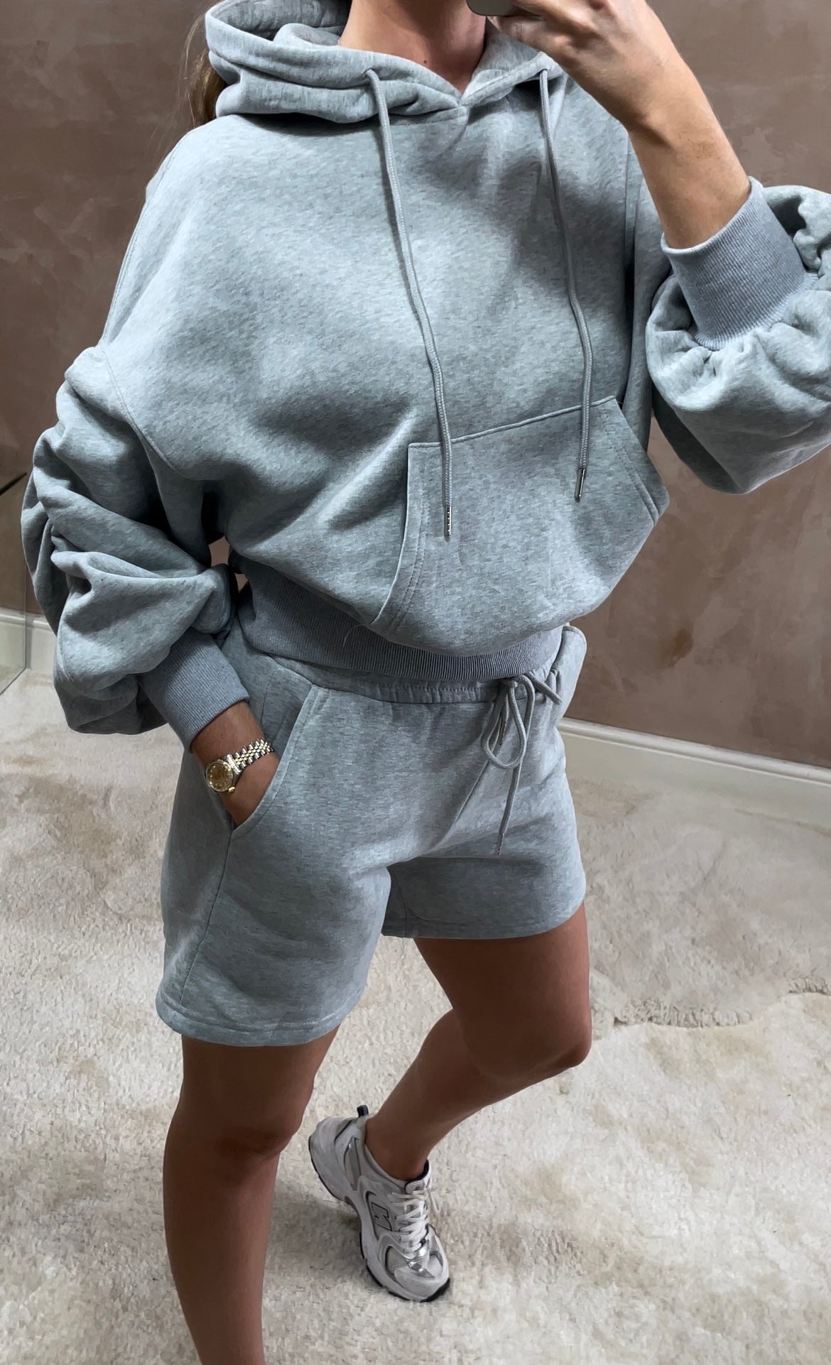Ruched Jumper Short Set