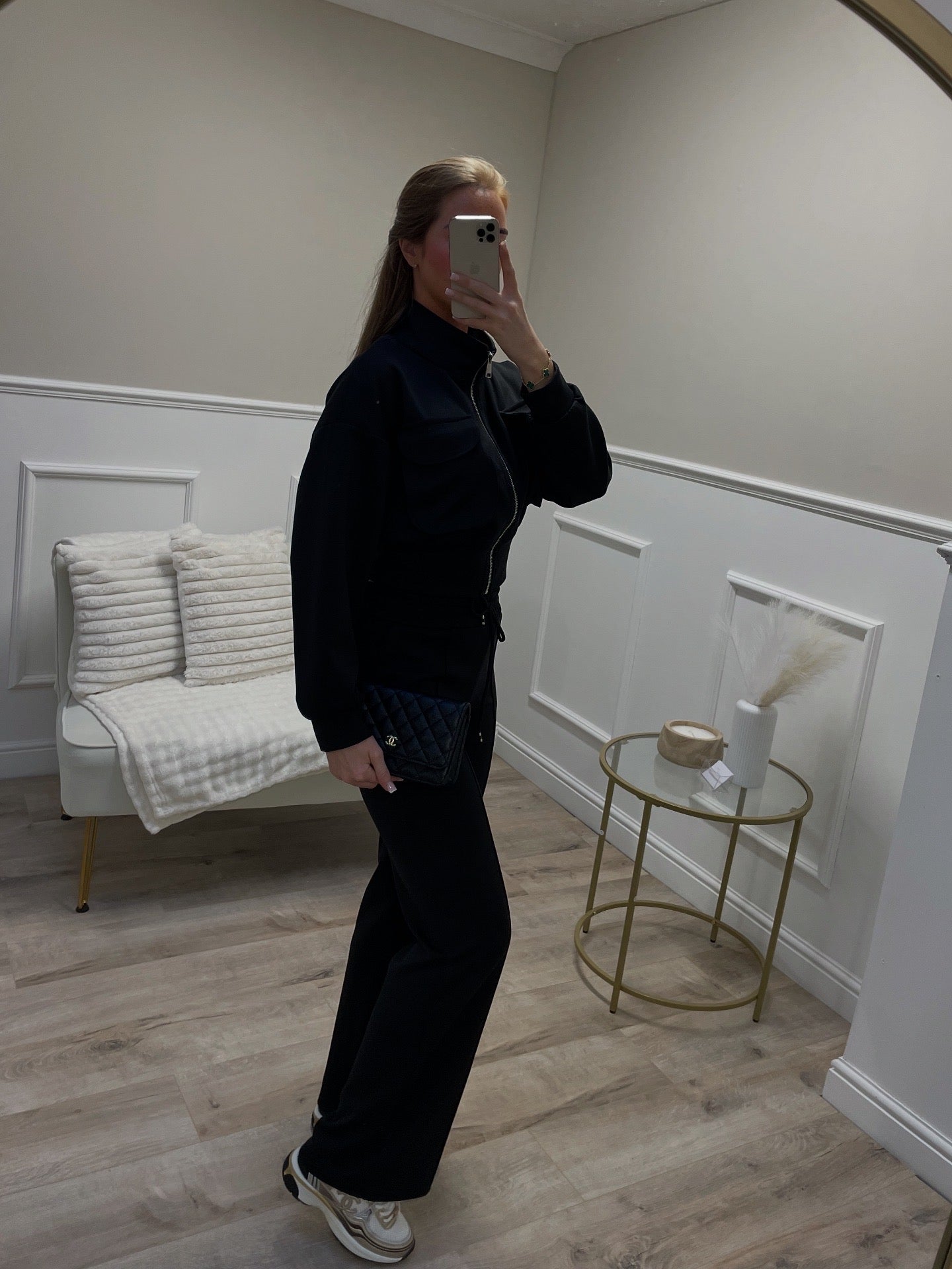 Gold Zip Pocket Lounge Set