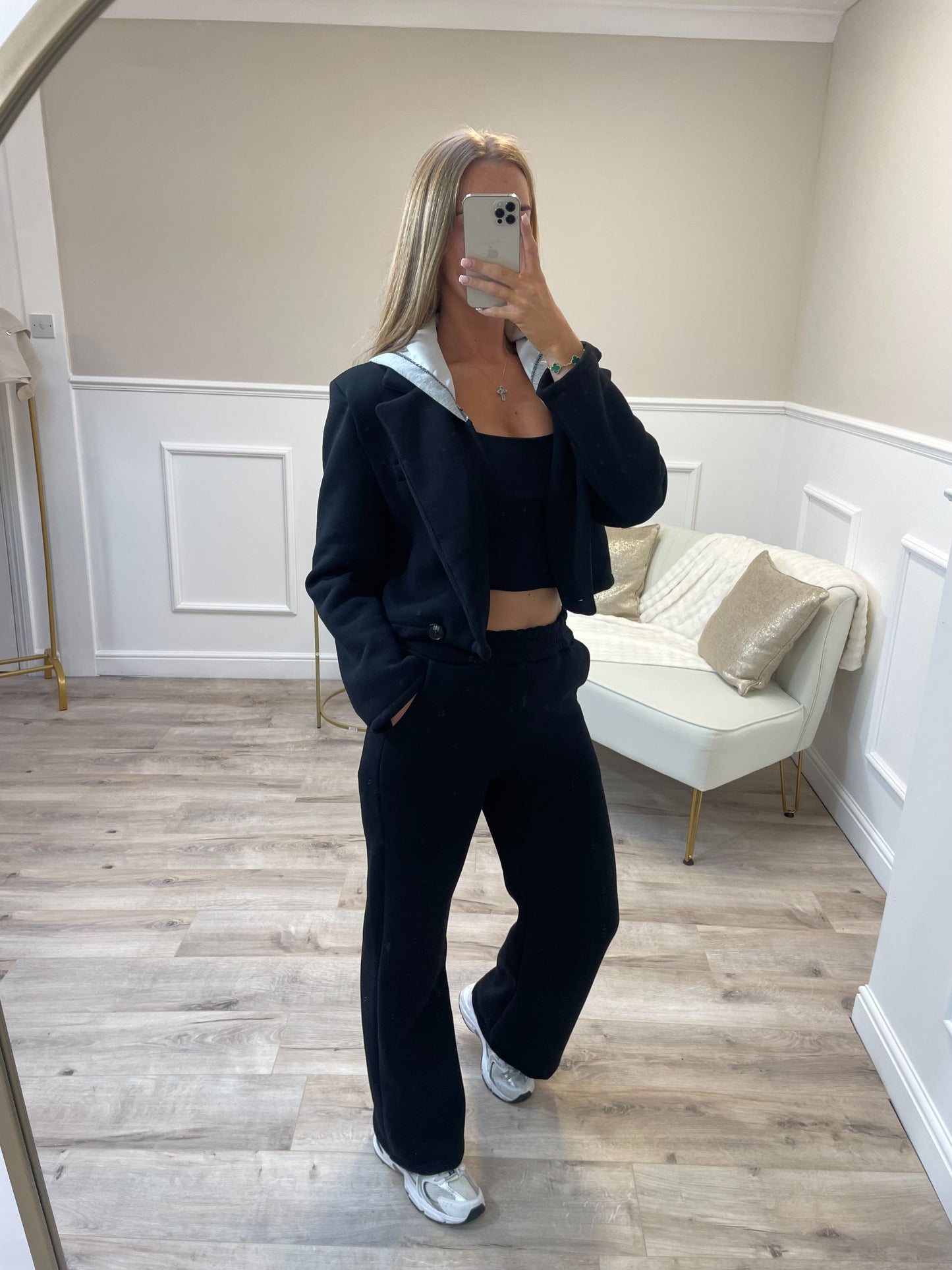 Cropped Hooded Tracksuit