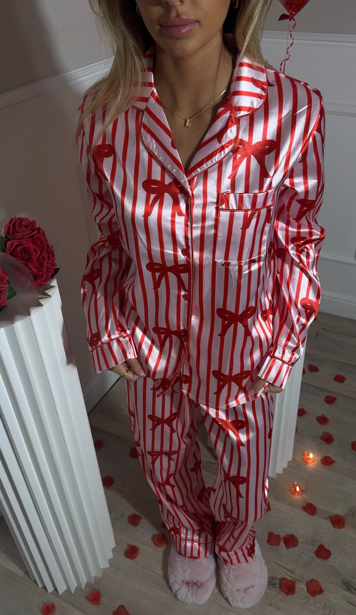 Bow Satin Pyjamas