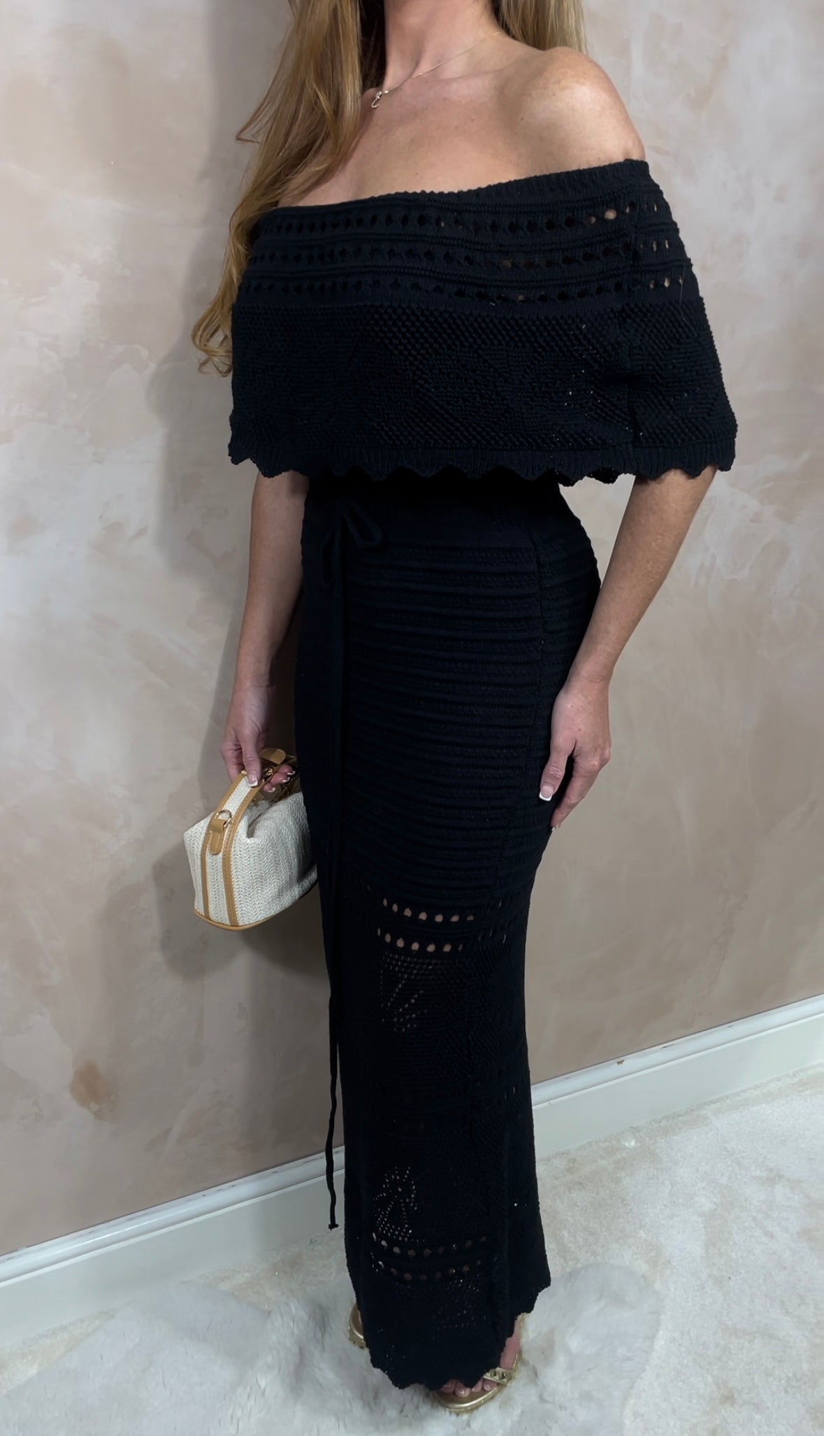 Off Shoulder Maxi Beach Dress
