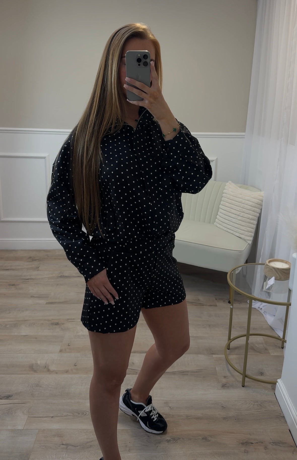 Polka Dot Jacket Set