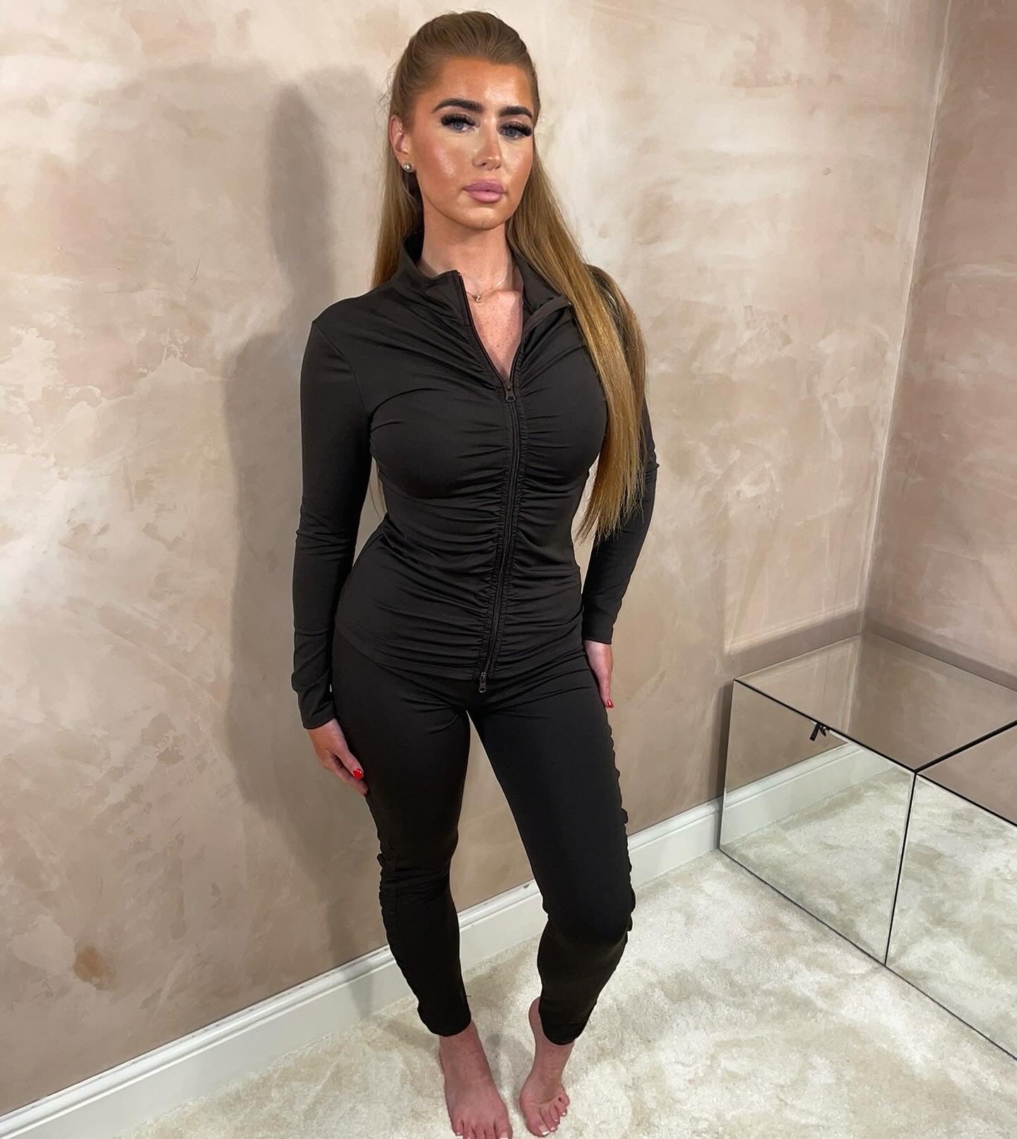 Ruched Zip Tracksuit