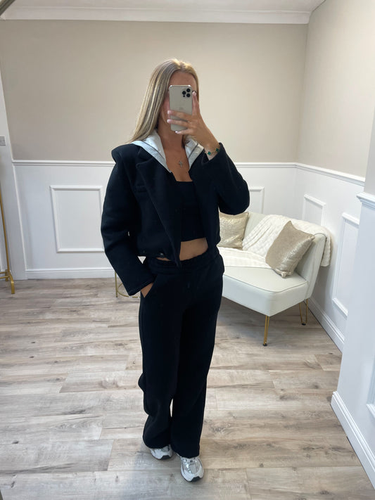 Cropped Hooded Tracksuit