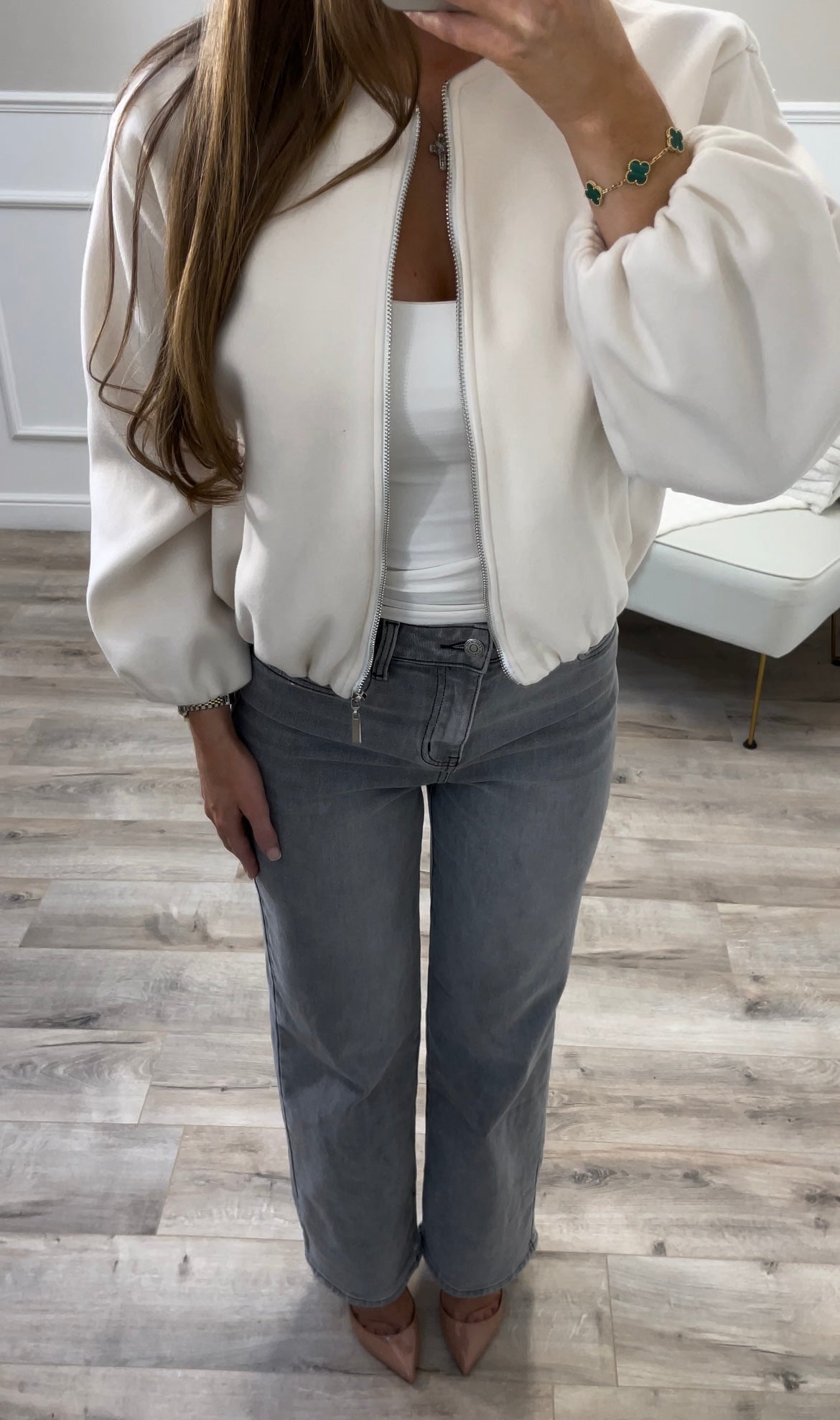 Grey Stretchy Jeans