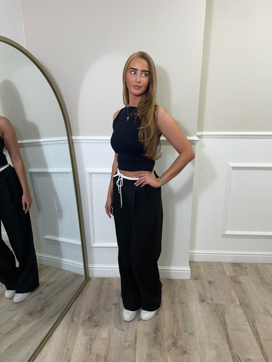 Tie Waistband Trousers