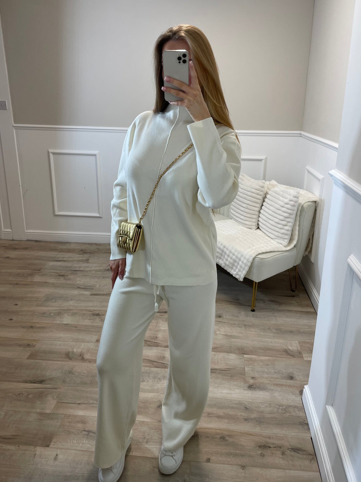 Cream Lined Tracksuit