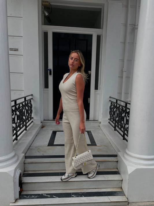 Soft Knit Short Sleeve Lounge Set