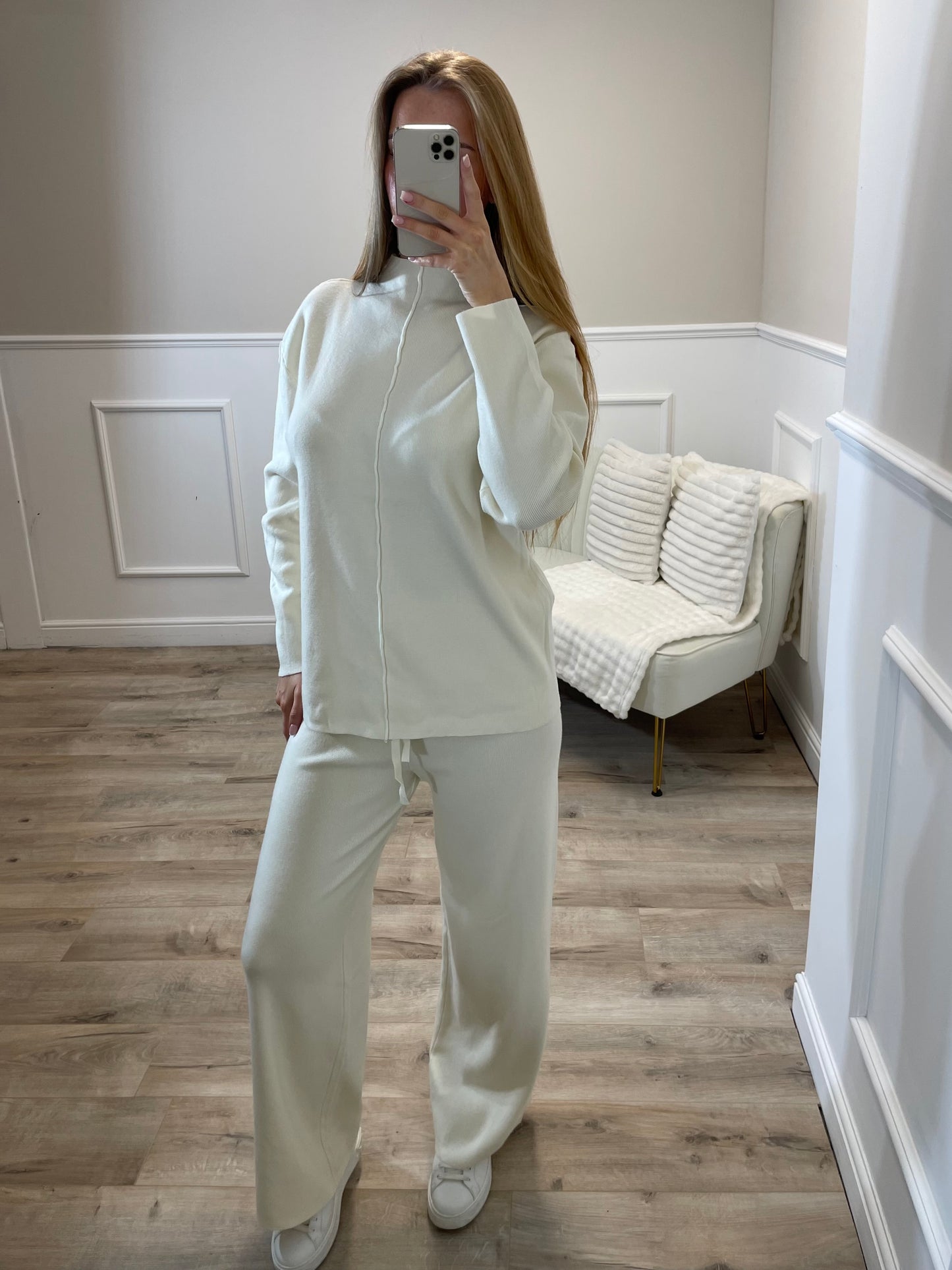 Cream Lined Tracksuit