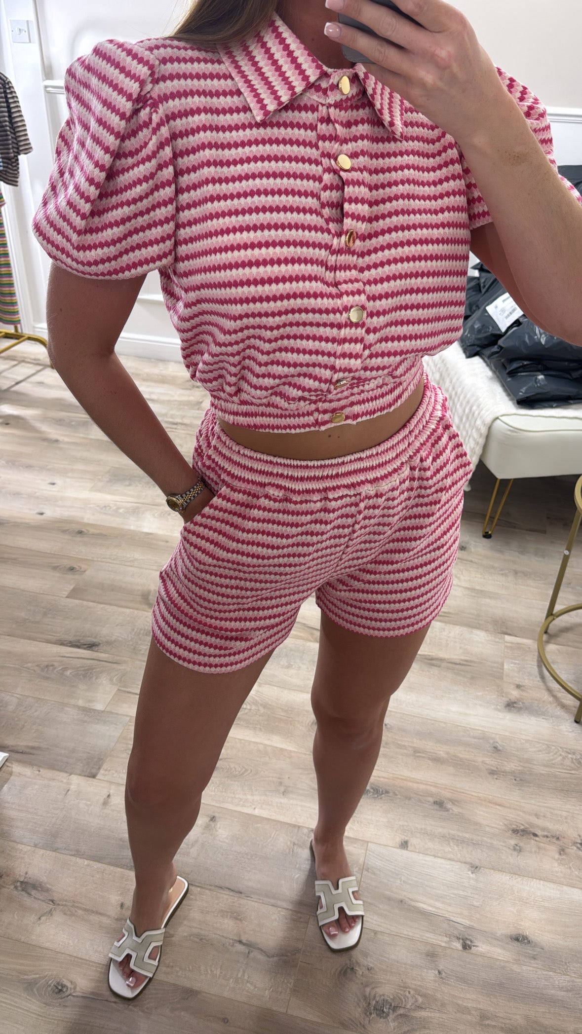 Puff Shoulder Short Co Ord