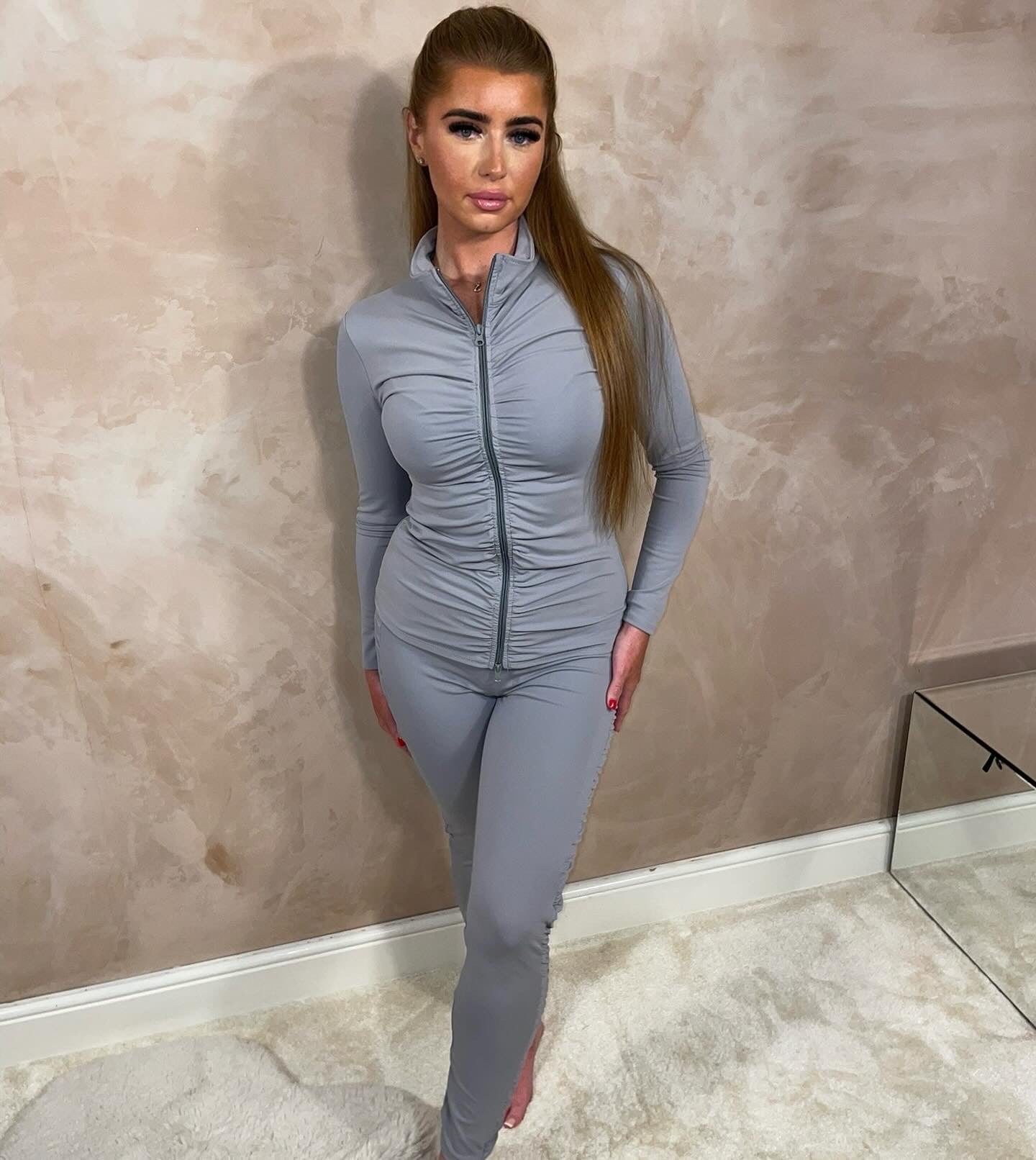 Ruched Zip Tracksuit