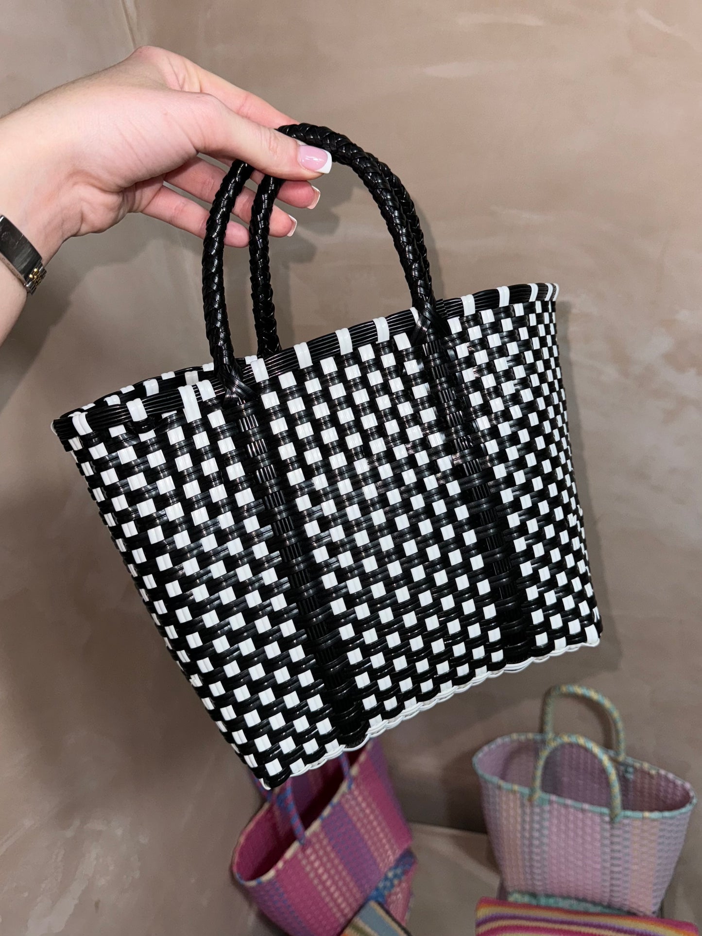 Woven Basket Bag
