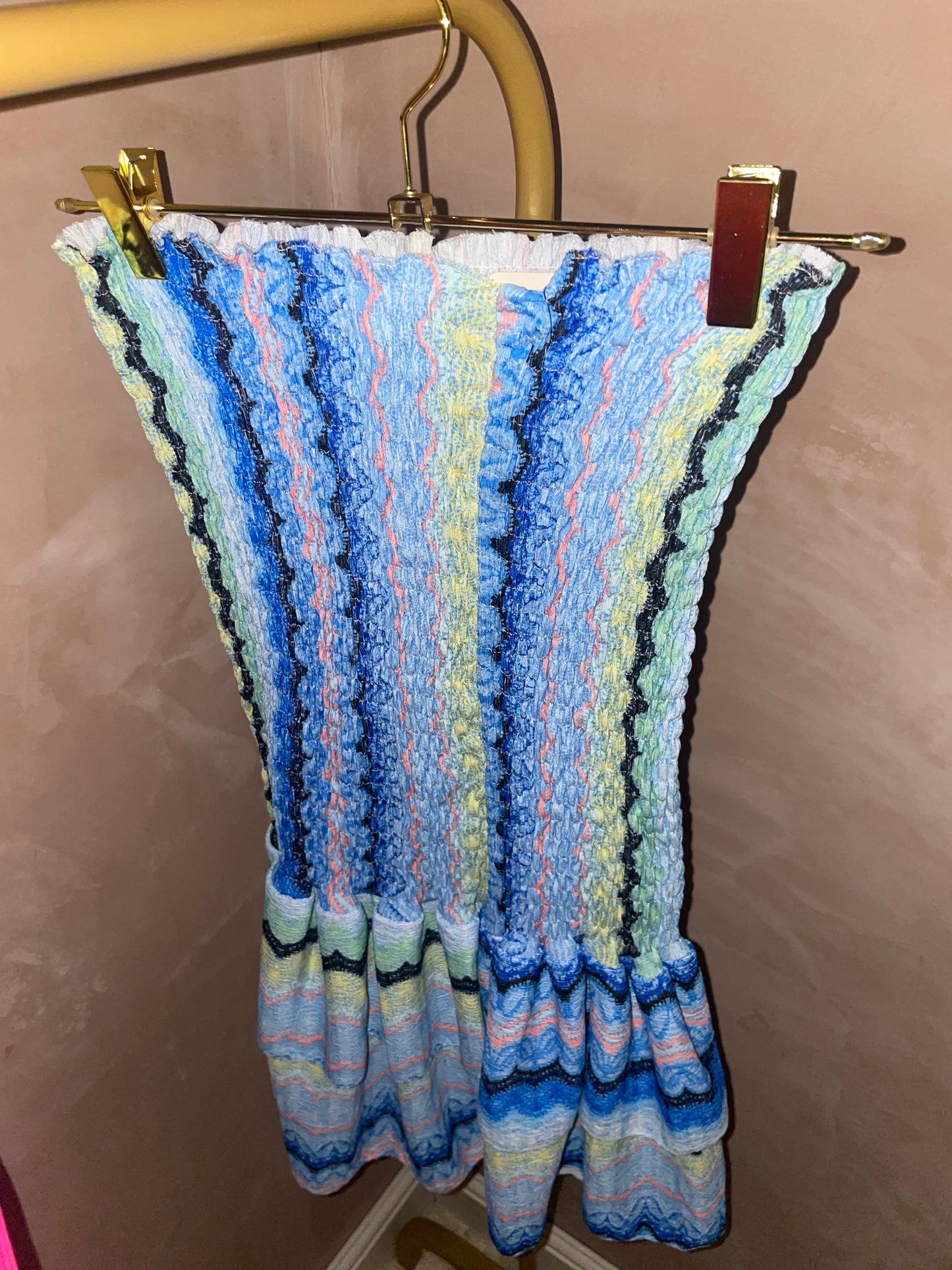 Multi Print Bandeau Dress
